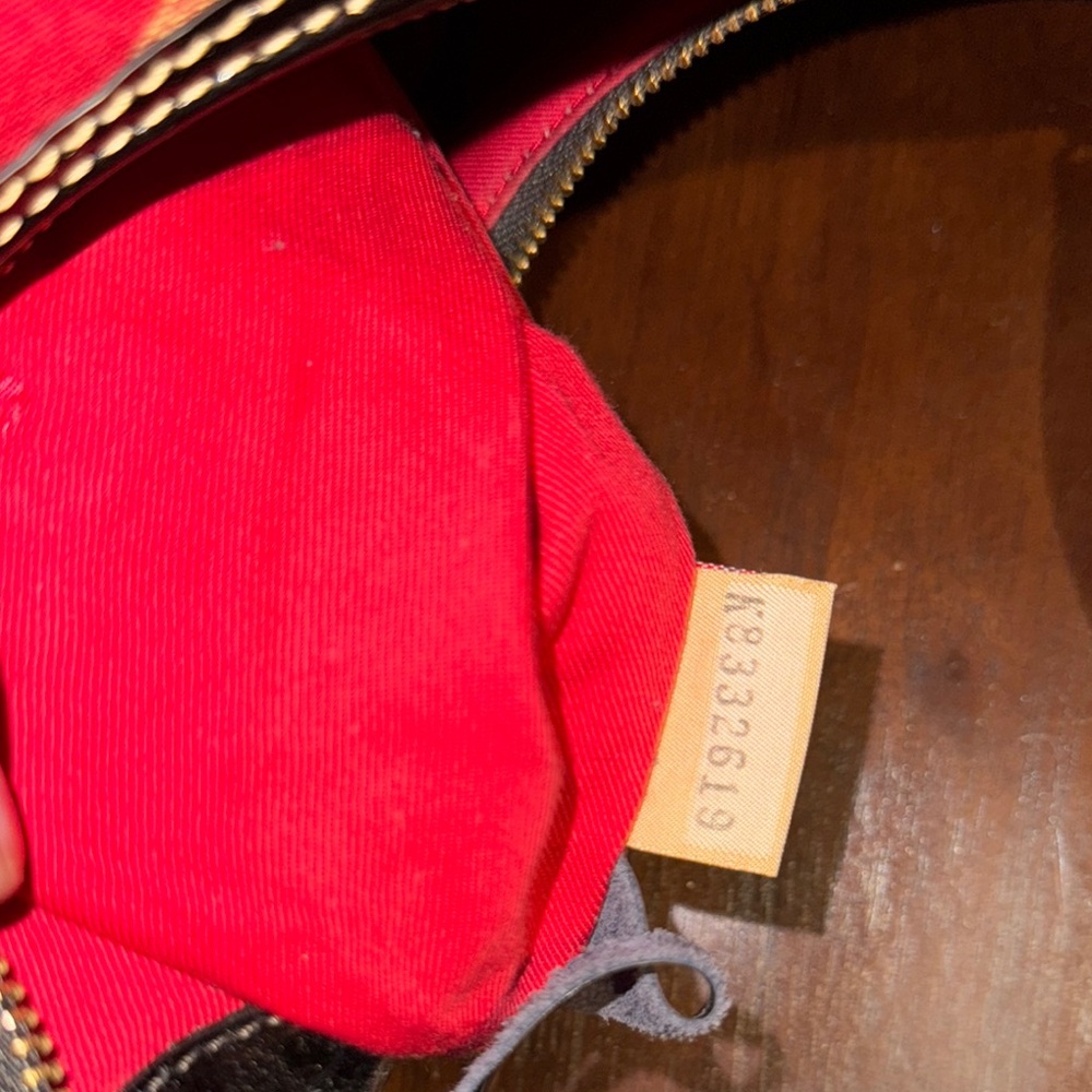 Dooney & Bourke Red and Black Hobo Bag - Picture 11 of 16